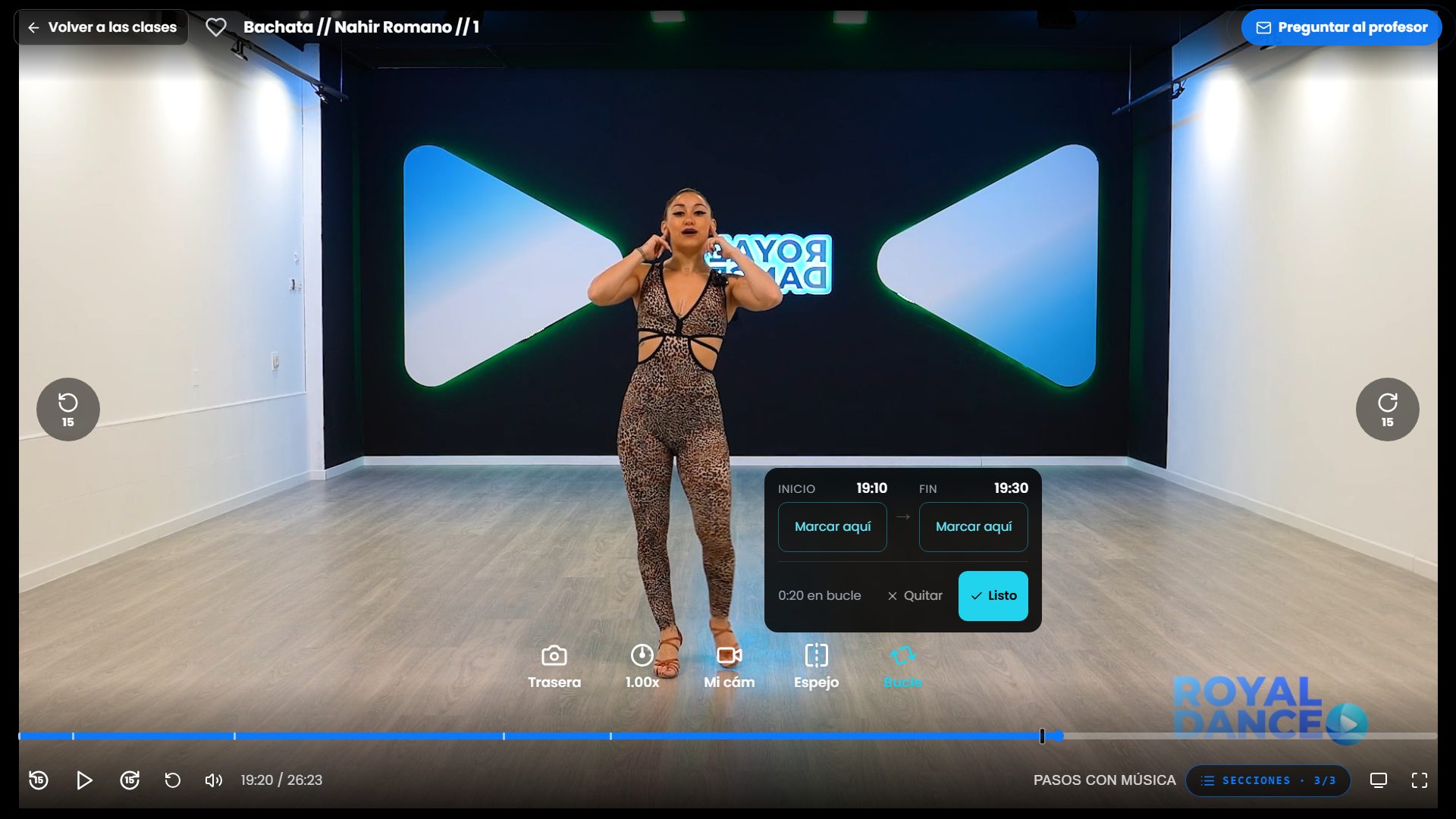 Una clase de Nahir Romano en la tele